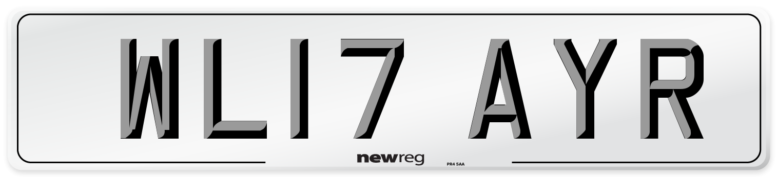 WL17 AYR Number Plate from New Reg